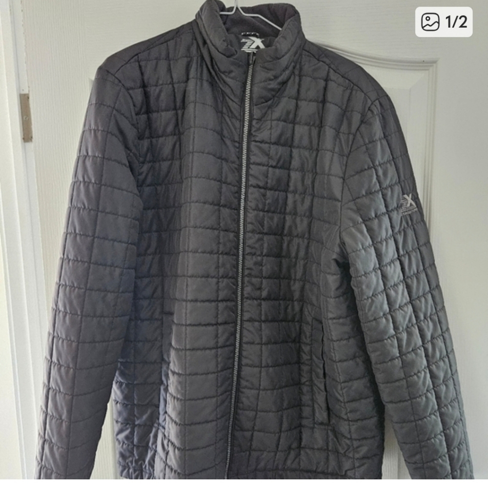 ZeroXposur Charcoal Quilted Men's Puffer Jacket